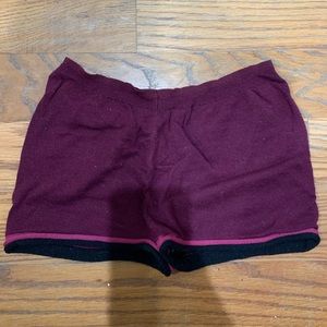 Maroon Ballet Dance Shorts
